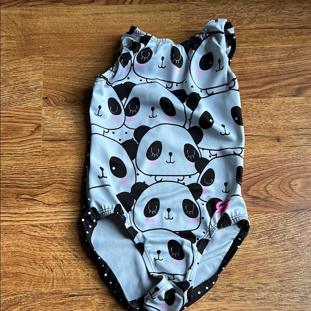 Cute Panda Print GK gymnastics Leo